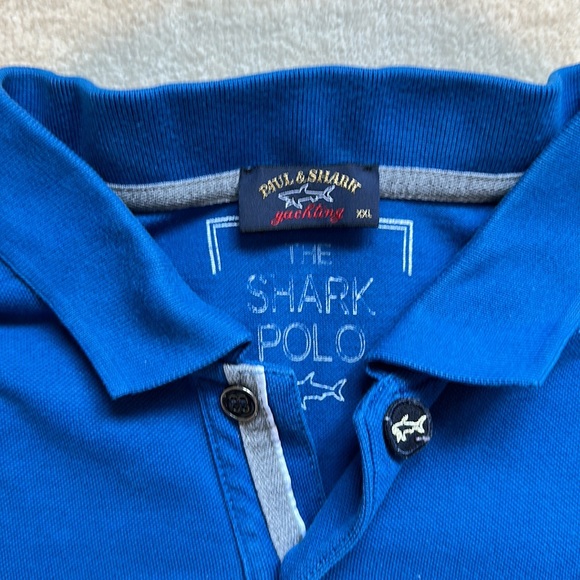 Men’s Navy Paul & Shark polo - Picture 2 of 3